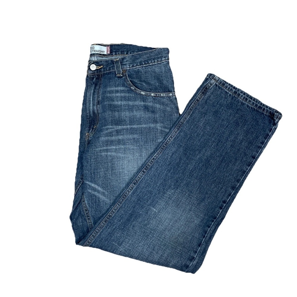 Levis 559 Jeans Straight Leg Relaxed Fit Denim Mid Rise Mens Size 34x34 Medium
